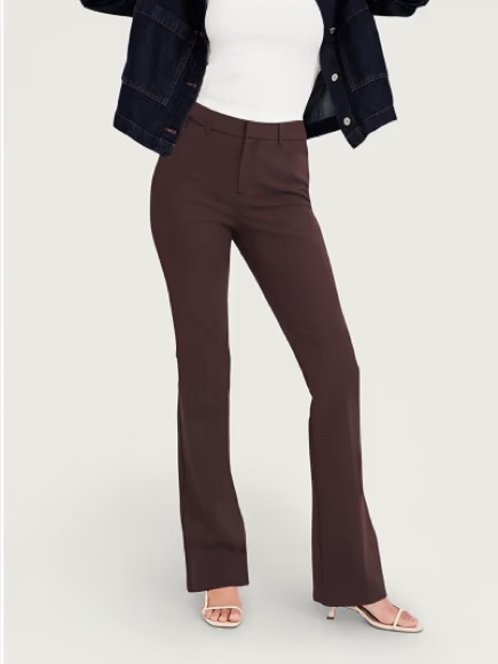 Old Navy Dark Brown Flare Stretch Pants